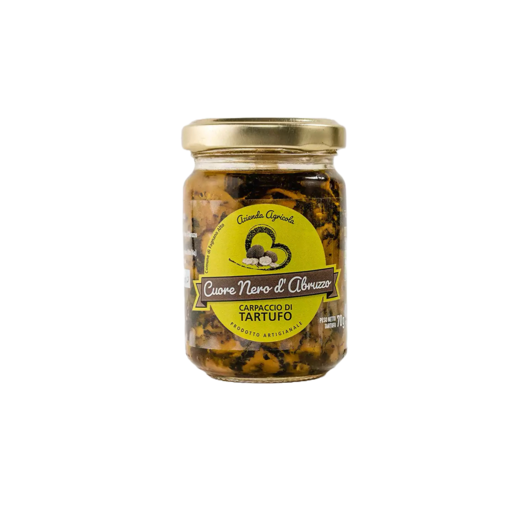 Carpaccio e Battuto  Di Tartufo Cuore Nero D’Abruzzo